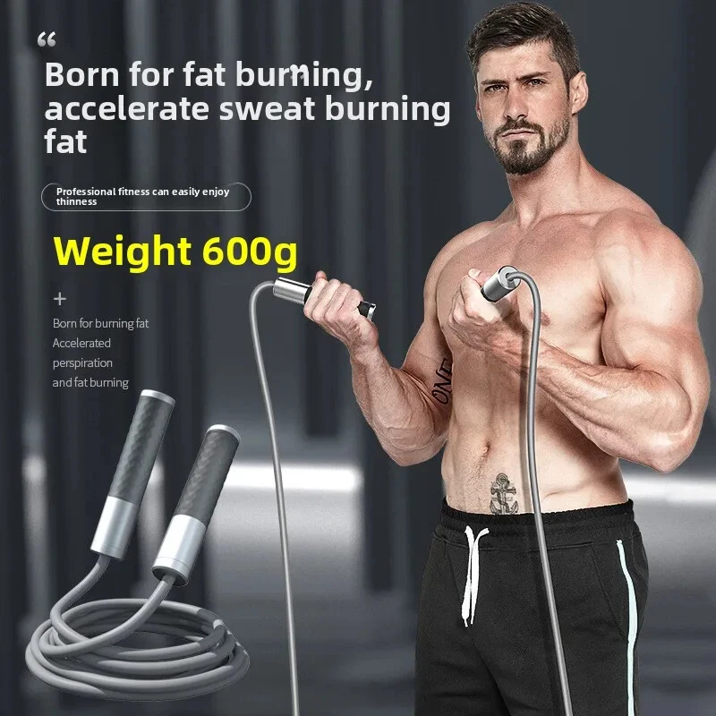 Cuerda para saltar pesas cuerda de alambre profesional fitness y deportes Foto 2 de 4