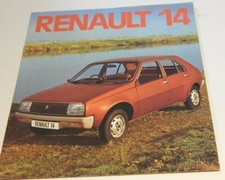 1977 Renault 14 Car Brochure Vintage advertising 14 pages