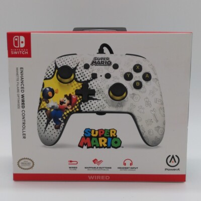 Nintendo Switch Controller Super Mario Weiß PowerA + Headset Anschluss NEU OVP