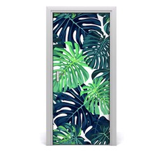 Tulup Door Sticker 95x205cm Decorative - Tropical Leaves