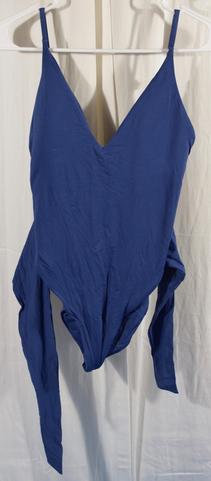 Isabella Rose Double Take Wrap One Piece Swimsuit Blu… Gem