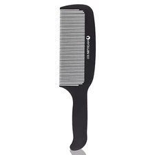 901 Black Carbon Flat Top Clipper Comb, Heat Resistant Hair Cutting Comb
