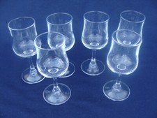Partylite Tea Light Votive Stemmed Clear Glass Candle Holders 4 1/2" Set Of 6