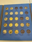 1946-1975 Rooseve Dime Book some proofs 37 silver dimes!! — photo 3