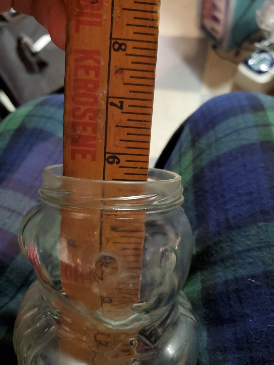 VINTAGE 1988 KRAFT PEANUT BUTTER BEAR GLASS JAR WITH METAL LID 6" eBay