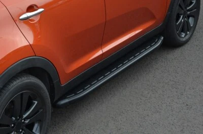 Marches Latérales Fixes Noires Aluminium 2 Pièces Pour Dacia Duster 2018-2024 - Photo 1/4