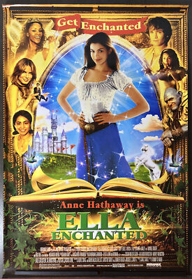 ELLA ENCHANTED Original Movie Theater Film Poster, 2004, 27x40, HATHAWAY