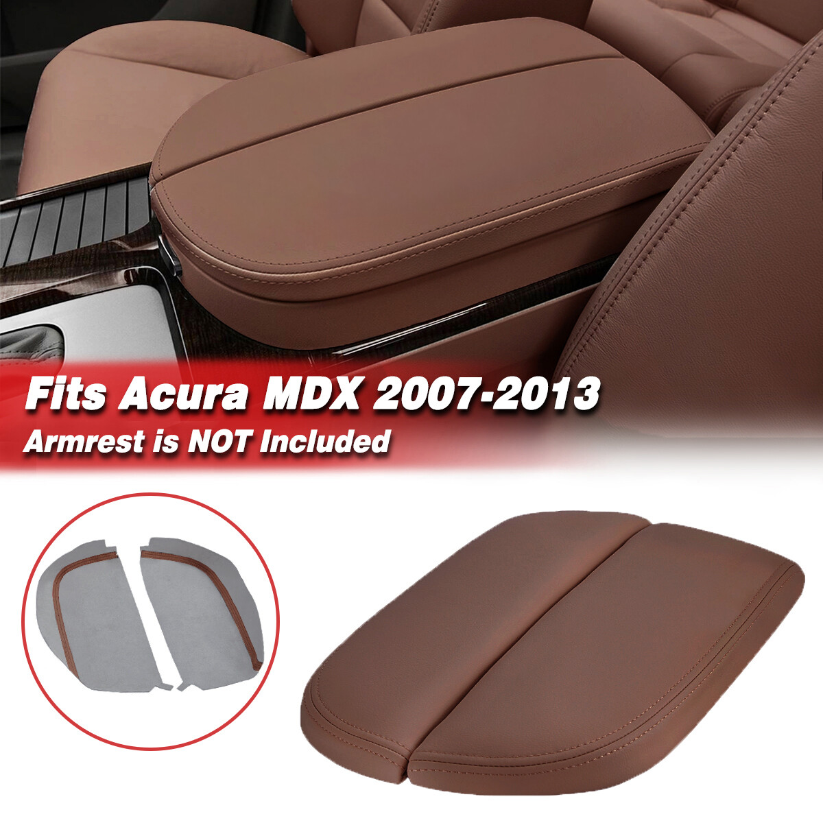 Fits 2007-2013 Acura MDX Console Lid Armrest Replacement