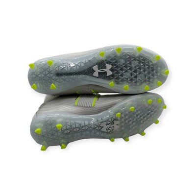 Mens Under Armour Highlight MC Football Cleats White/Silver  display picture 1