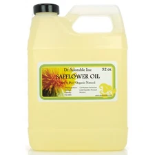 100% Pure Safflower Oil 2 oz up to gallon  Cold Pressed Organic 