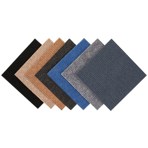 FlooringInc Berber Peel & Stick Carpet Tiles, 12"x12", 4 Pack Sizes