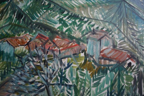 Dessin Gouache PAYSAGE Signé ROBERT CALIX (1919/2008) - Picture 6 of 8