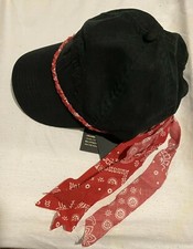 Palm Angels Black Bandana Cap Red hat sweatshirt shirt deck jacket skate