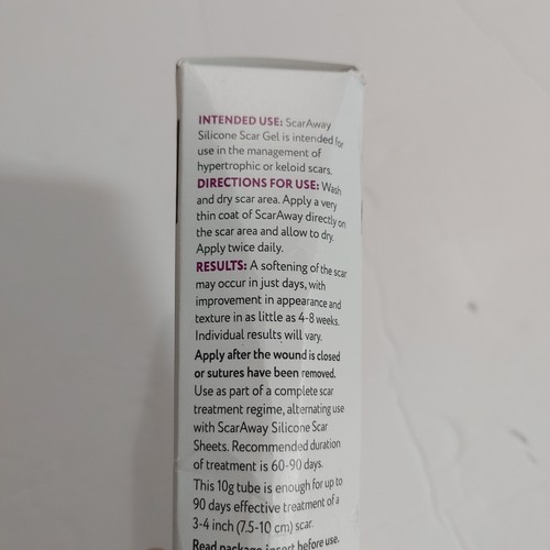 ScarAway Medical-Grade Silicone Scar Gel 0.35oz. Exp.02/27 - Picture 7 of 8