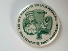 1979 St. Paul's 13th Annual St. Patrick's Day Parade Pinback Button - Minnesota — photo 3