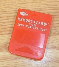 Genuine Nyko Red Memory Card For Playstation  READ 
