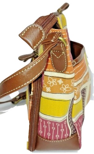 RELIC Canvas Geometric Purse Crossbody Shoulder Bag Colorful RLH5844101 - Picture 5 of 12