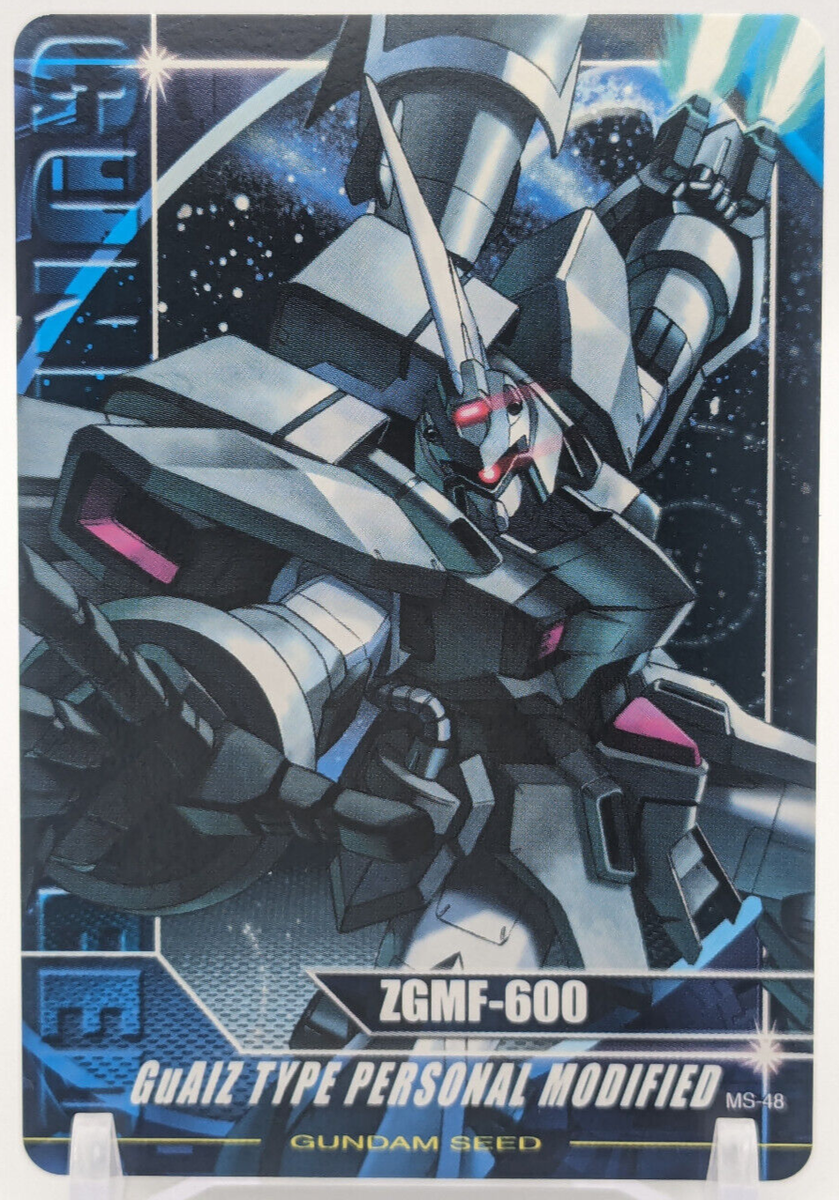 MG カード GuAIZ ZGMF-600 MS-48 GUNDAM SEED Carddass Card BANDAI 2003 TCG