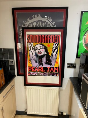 Ultra rare Genuine 2nd edition Frank Kozik Pink Lady Pearl Jam