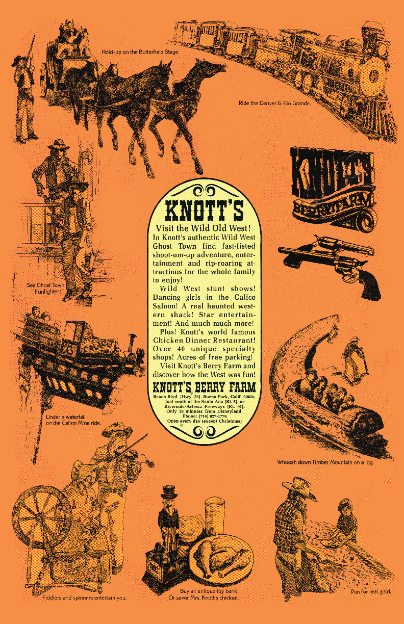 Knotts Berry Farm Vintage Train Carriage Art Print 13x19 Satin Finish Poster