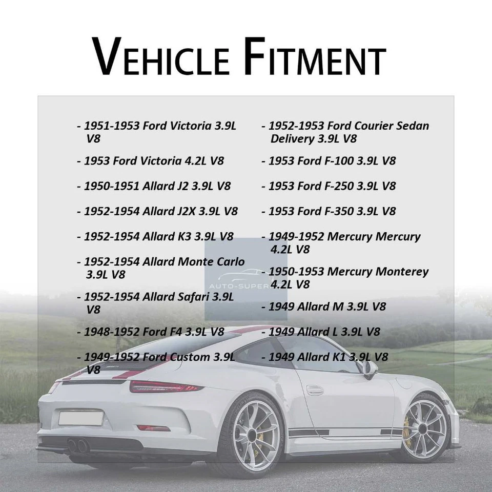 Junta de bomba de agua del motor 2x para Ford F3 1948-1952 3,9 L 1948-1952 Ford F4 3,9 L Foto 3 de 4