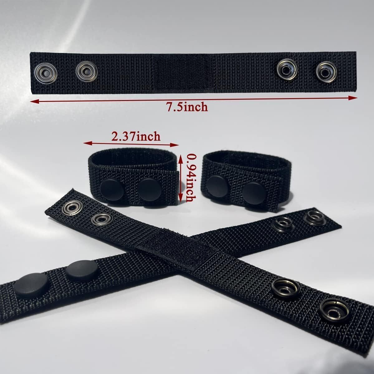 4× Tactical Duty Belt Keeper Security Tactical Belt Keepers with Double Snaps US