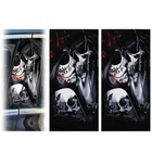 10*19.7inch 2x Skull Kiss Car Center Pillar Stickers for Car Window Door Pillar