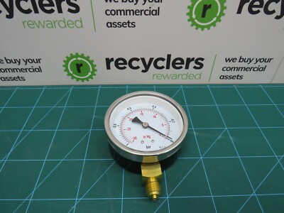 100mm Manometer tiefes Gehäuse -1/0 bar 130 in Hg trocken