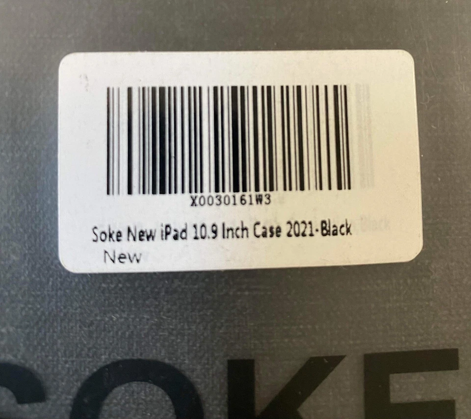 Soke Black Protective Smart Case With Pencil Holder For iPad 10.9" 2021 - Image 2 of 4