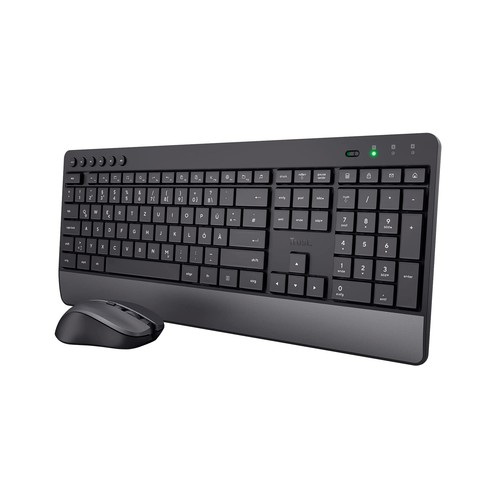 Trust Tastatur Maus Set Kabellos, Deutsches QWERTZ-Layout, Nachhaltiges Design - Photo 2/6