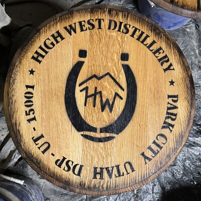High West Distillery Bourbon Barrel Head 21.5  Diameter