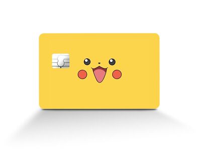 Pikachu Face Pokemon Card Skin | Meme | Credit Card Sticker | Credit Card  Skin