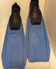 U.S. Divers 6.5-8 Flippers Pacifica 40-41 Or 8.5-9.5 42Blue Black Good Condition