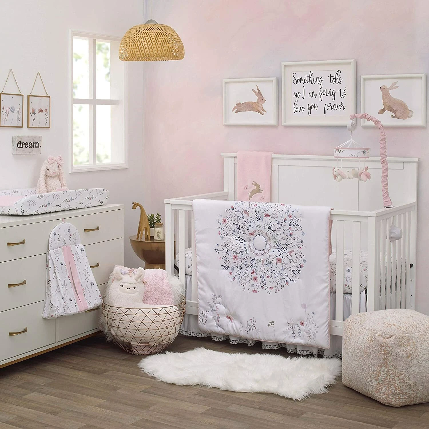 Woodland Wreath 4-Piece Crib Bedding Set by NoJo