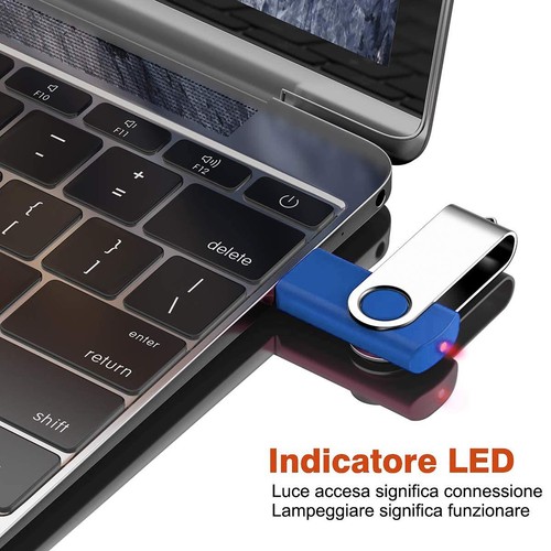 Clé USB 4gb USB 2.0 USB 3.0 Couleur Bleu Sauvetage Données - Afbeelding 2 van 4