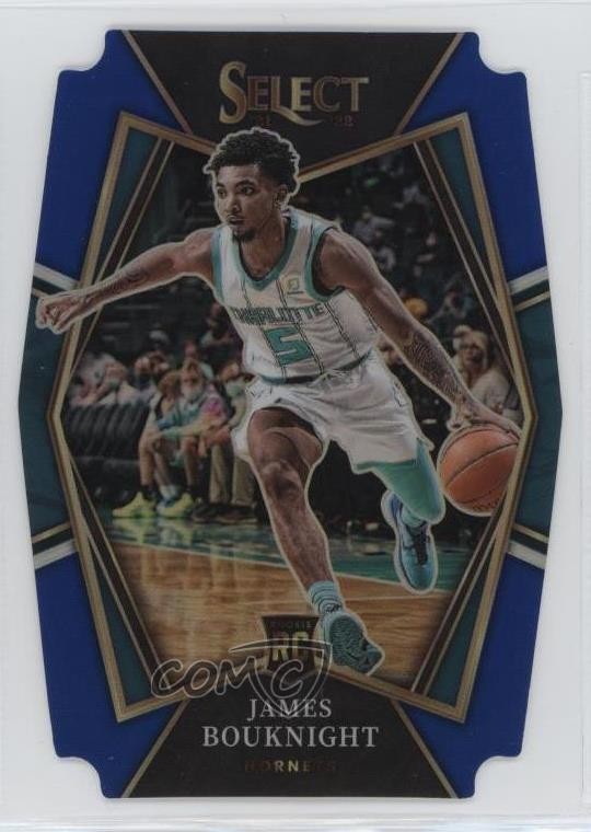 2021 Panini Select Premier Level Blue Prizm Die-Cut 145/249 James Bouknight 0sm9