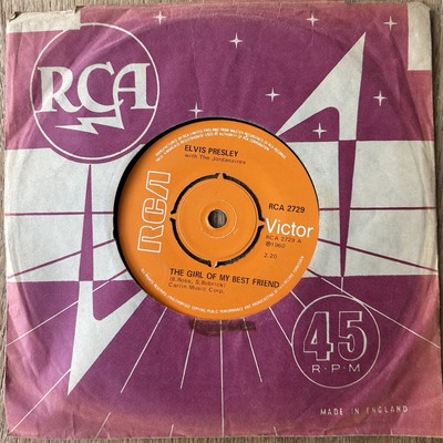 Elvis Presley - The Girl of My Best Friend 7'' Vinyl Single Record 1960
