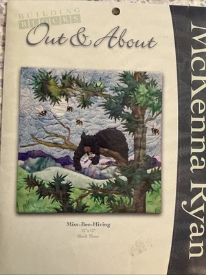 McKenna Ryan Out & About Miss-Bee-Hiving Block 3 Pattern Only Uncut - Image 1 of 2