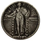--1926 D Standing Liberty Quarter High relief version As shown in the figure--