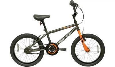 Challenge 18 Zoll Laufrad BMX Fahrrad Größe Unisex Stahl Diamant Rahmen Grau 2011530 N