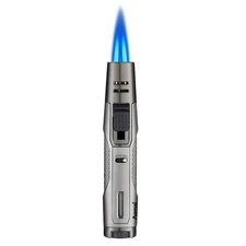 Cigar Lighter Butane 2 Jet Torch Flame Gas Refillable Cigar Lighters Portable