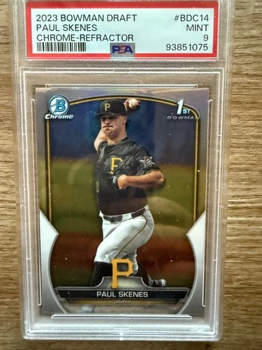 2023 Bowman Draft - Chrome Paul Skenes #BDC-14 Refractor (RC) PSA 9