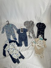 NWT Baby Boy Clothes Bundle 0-6 Month Pajamas Bodysuits  Outfit Set Baby Shower