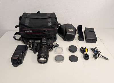 Canon EOS RT Camera Bundle w/ Case, Lens, & Speedlite 430EZ Flash READ