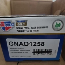 Disc Brake Pad Set-Premium Gold Ceramic Front Brake Pads CARQUEST GNAD1258