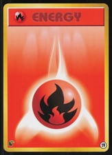 POKEMON - BASIC FIRE ENERGY #19 - INTRO PACK NEO (CHIKORITA) - JAPANESE LP