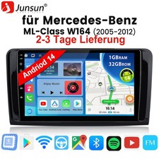 Android 15 Autoradio Carplay F&uuml;r Mercedes Benz ML/GL Klasse W164 X164 Navi DAB+