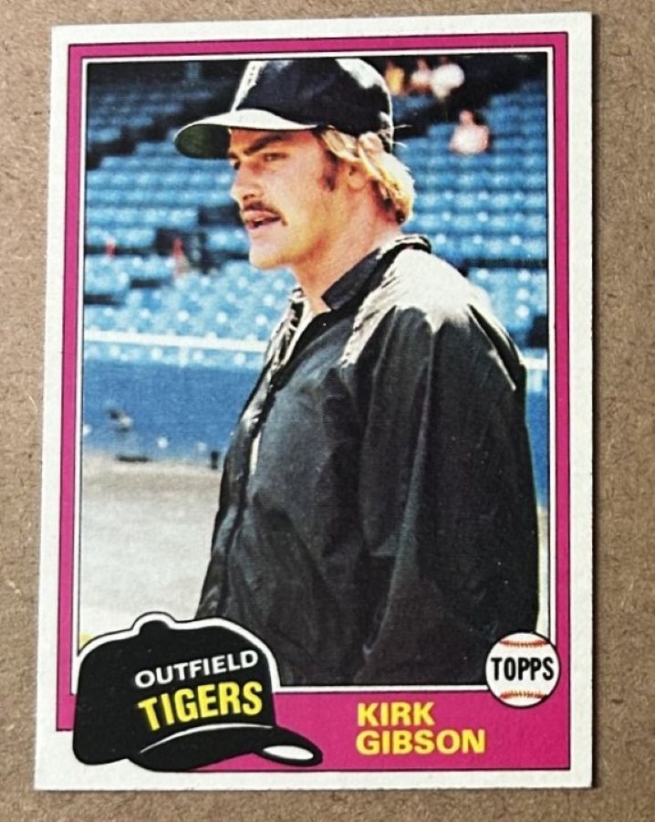 KIRK GIBSON ROOKIE 1981 TOPPS CARD 315 DETROIT TIGERS FREE SHIPPING!  NICE CARD