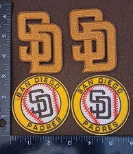 4 Qty SAN DIEGO PADRES IRON ON PATCH - 