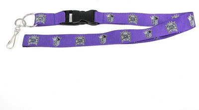 Sacramento Kings Lanyard Keychain Double Sided Breakaway Safety Design Adult...